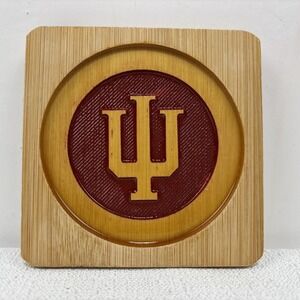 IU Indiana‎ University Wooden Coasters Set Of 6 Sports